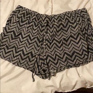 Chevron print shorts